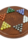 Game Chinese Checkers with Marbles Handcrafted Wooden Toys from India