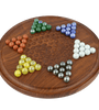 Game Chinese Checkers with Marbles Handcrafted Wooden Toys from India