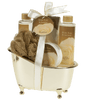 White Rose Jasmine Gold Tub Spa Bath Gift Set